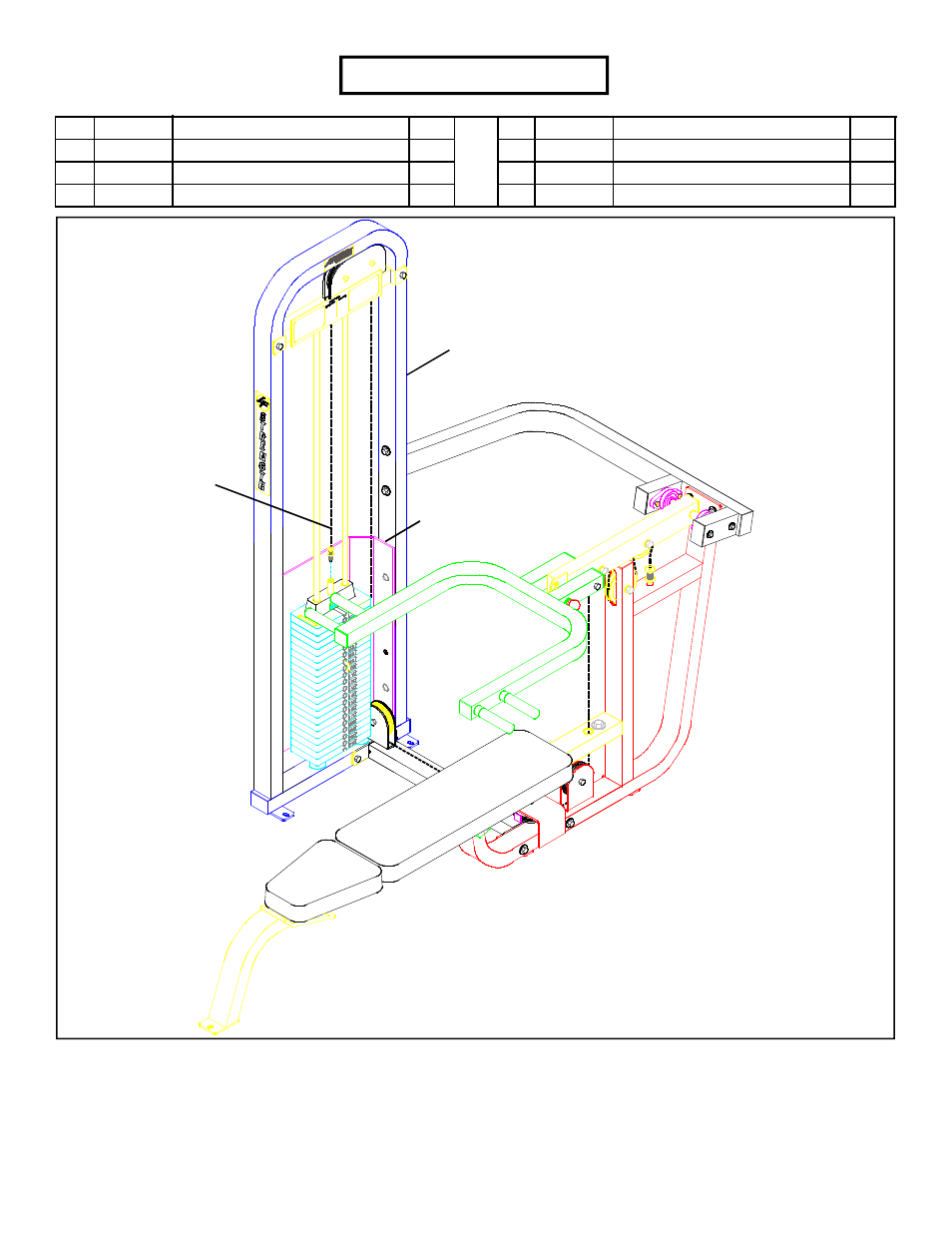 Parts list, Figure 1, Step 1 | Life Fitness 8216 User Manual | Page 3 / 7