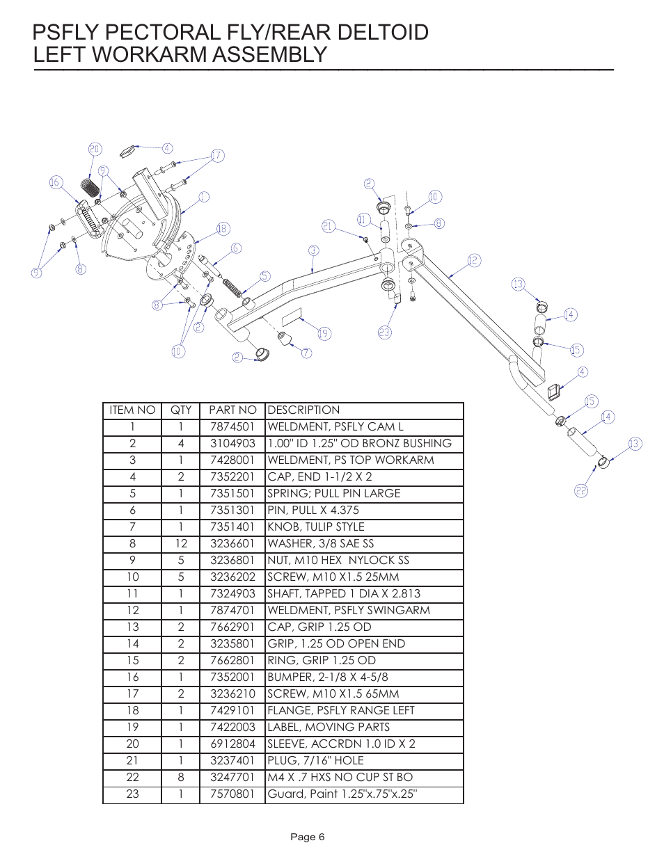 Life Fitness Pro 2 Series PSFLY User Manual | Page 6 / 10
