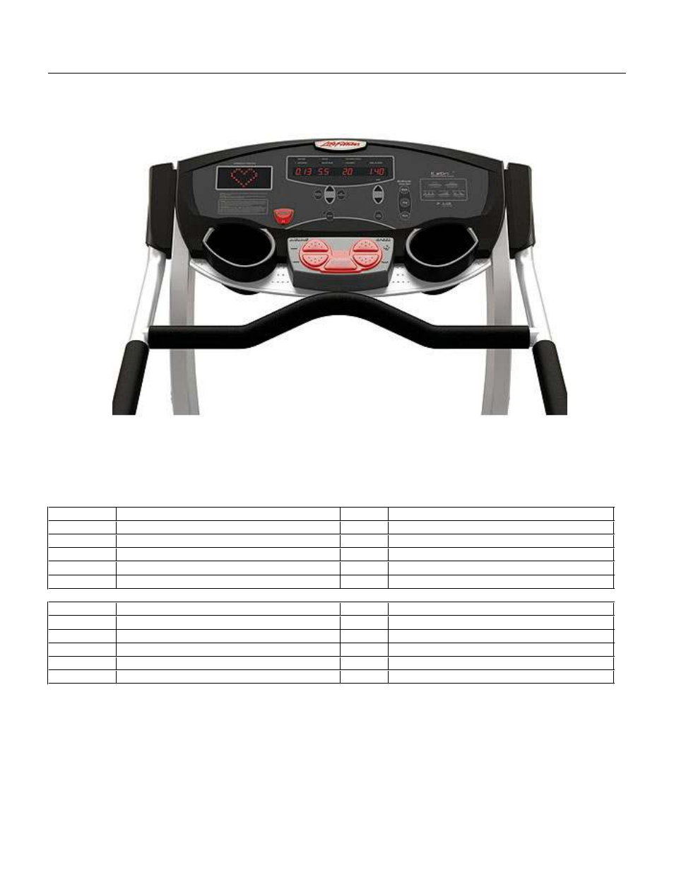 Life Fitness Arctic Silver T3.5 Treadmill User Manual | Page 2 / 9