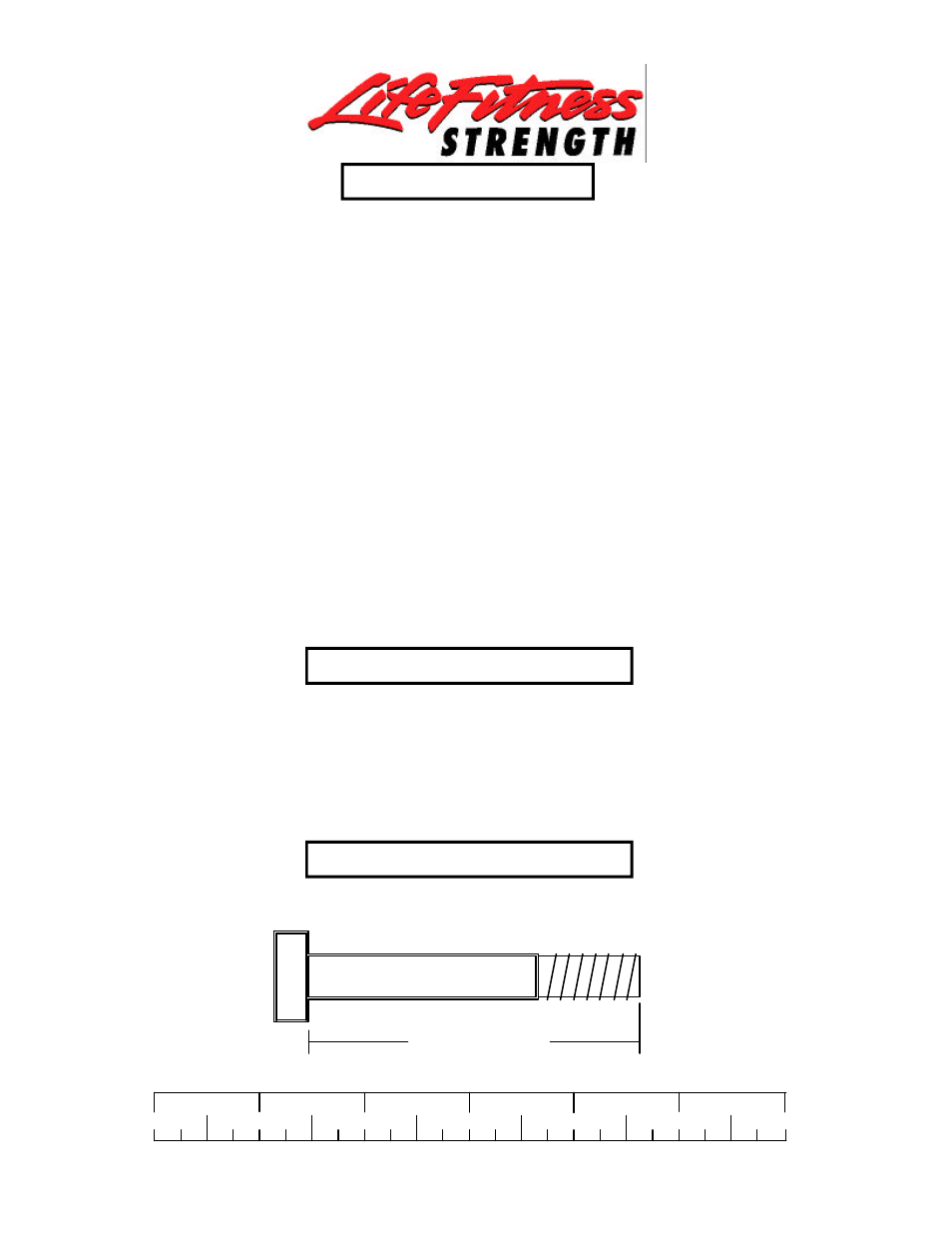 Tools required for assembly, Bolt length ruler | Life Fitness 8500 3 User Manual | Page 2 / 29