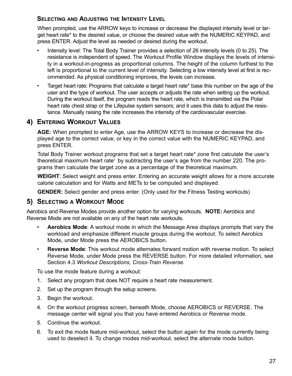 4) e, 5) s | Life Fitness M051-00K62-B095 User Manual | Page 28 / 50