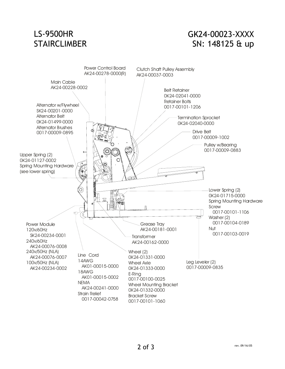 Ls-9500hr stairclimber, 2 of 3 | Life Fitness LS-9500HR User Manual | Page 2 / 3