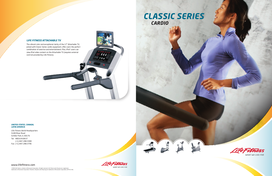 Classic series, Cardio | Life Fitness Classic Serries User Manual | Page 3 / 3