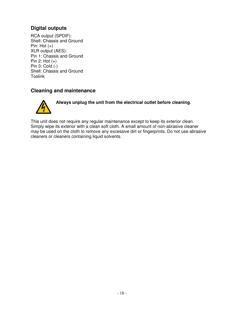 Lyngdorf Audio CD-1 User Manual | Page 18 / 21
