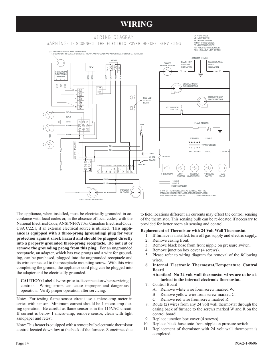 Wiring | Langley/Empire DV-40E-5 User Manual | Page 14 / 20