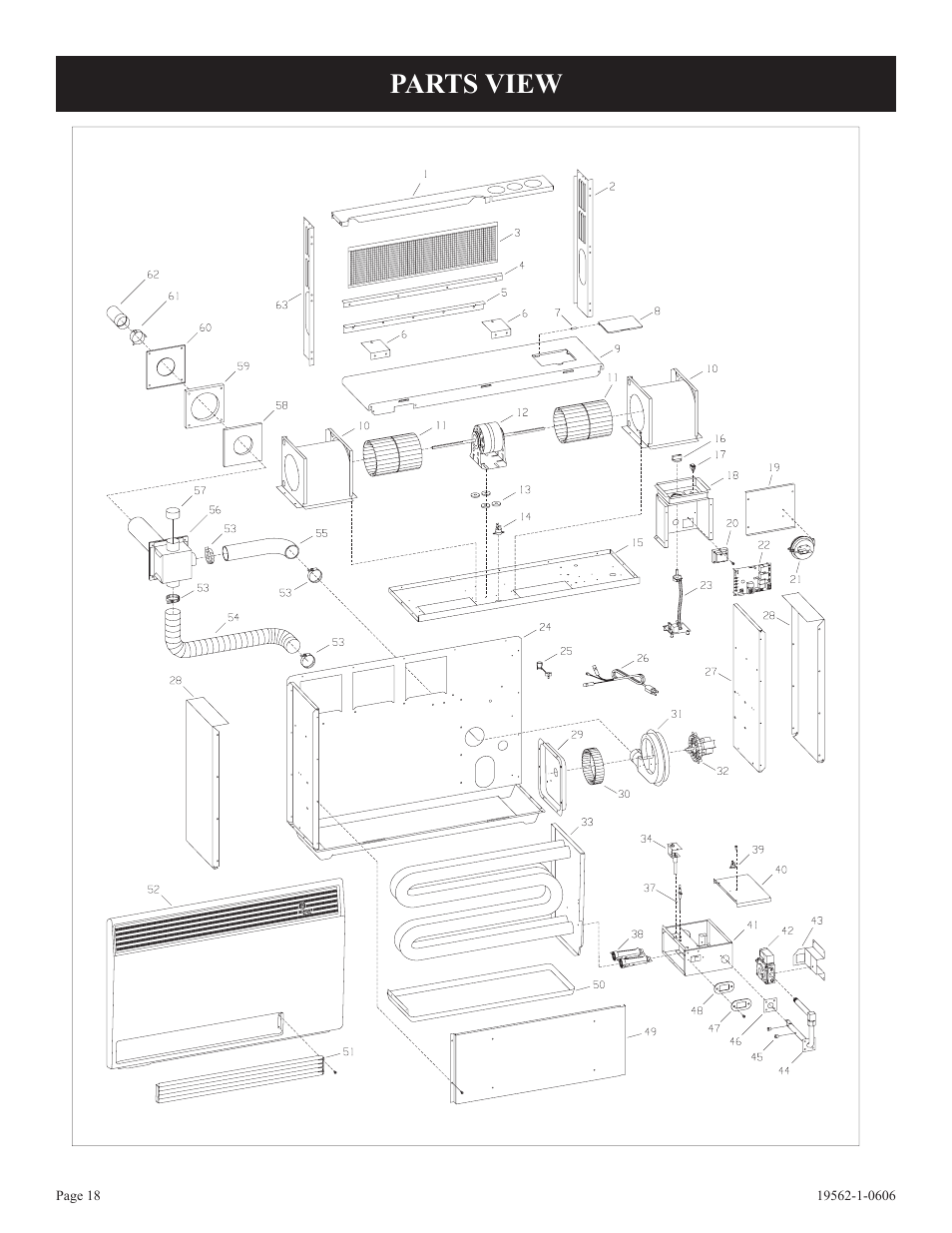 Parts view | Langley/Empire DV-40E-5 User Manual | Page 18 / 20