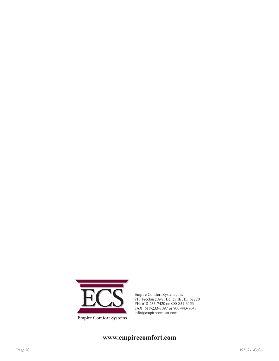 Langley/Empire DV-40E-5 User Manual | Page 20 / 20