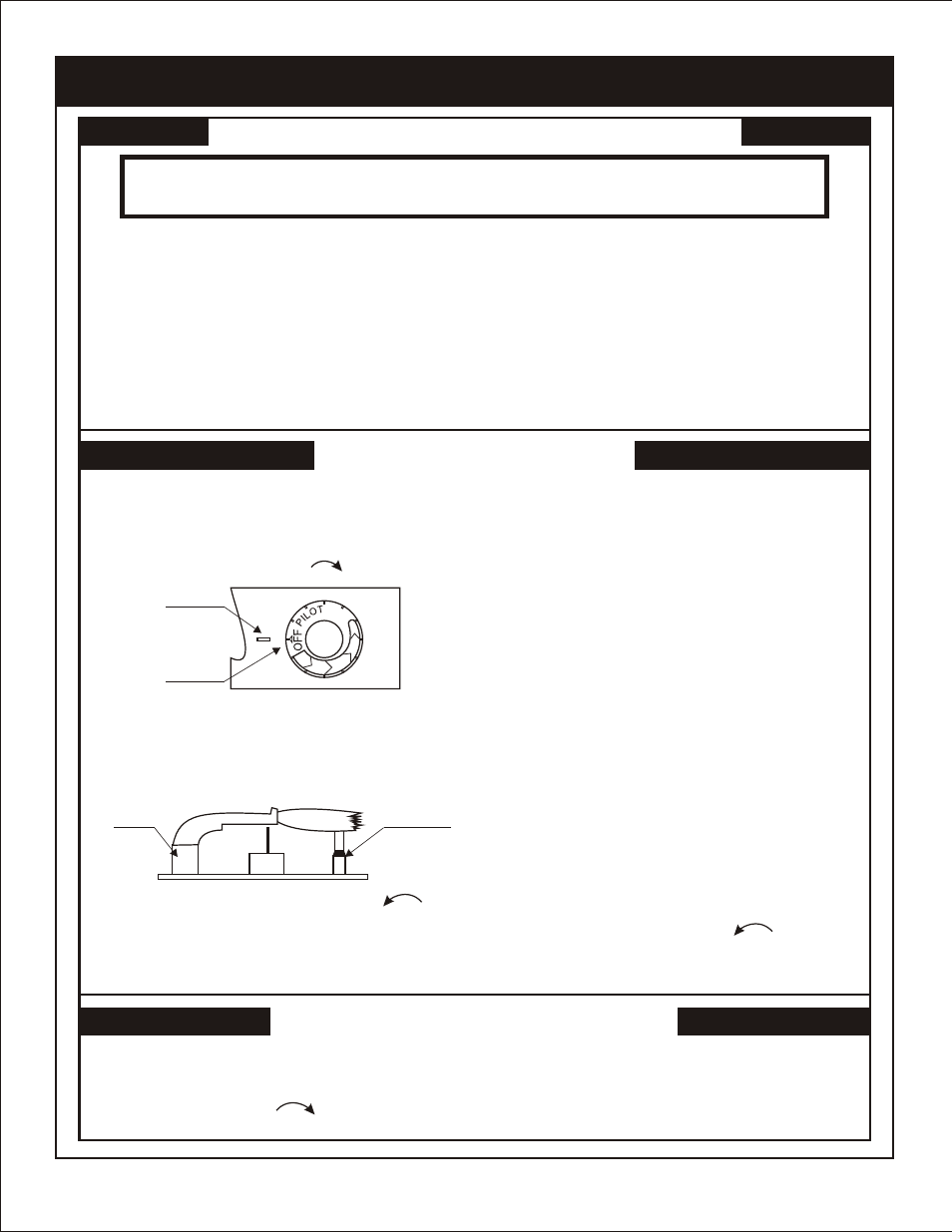 Lighting instructions, Warning | Langley/Empire MV 130 User Manual | Page 11 / 48