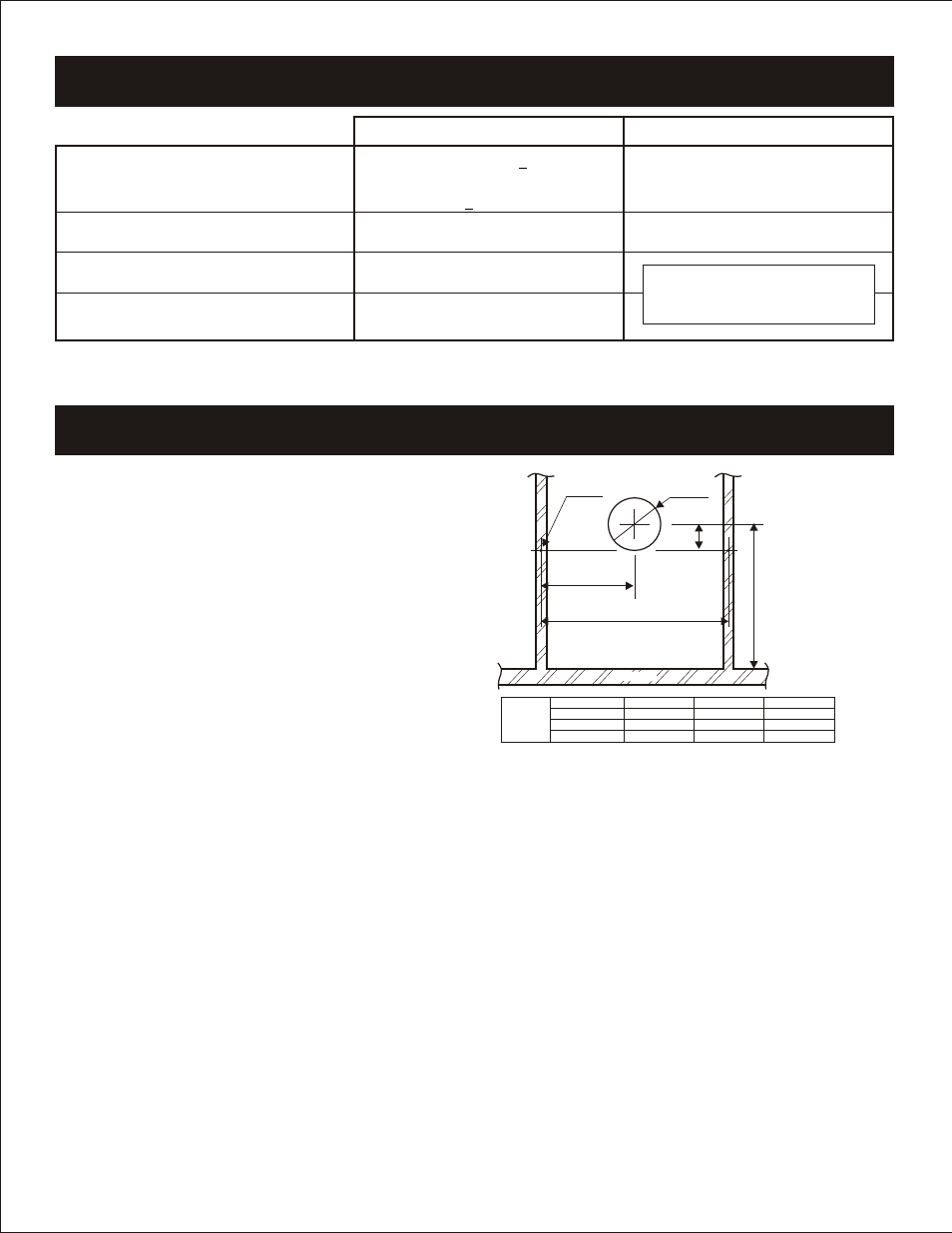 Instrucciones de instalación, Espacios libres (cont.) | Langley/Empire MV 130 User Manual | Page 40 / 48
