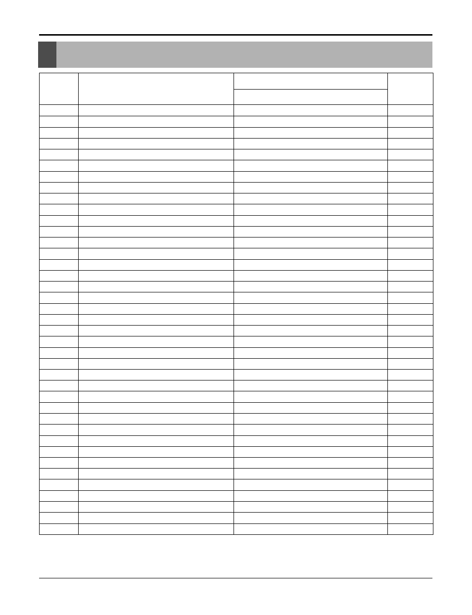 Replacement parts list | LG LW1500PR User Manual | Page 43 / 50