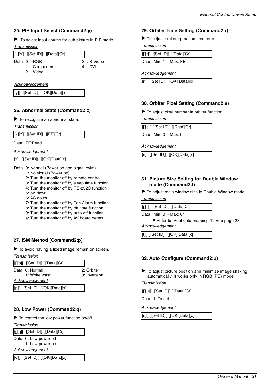 LG 44VK MU-42 User Manual | Page 31 / 39