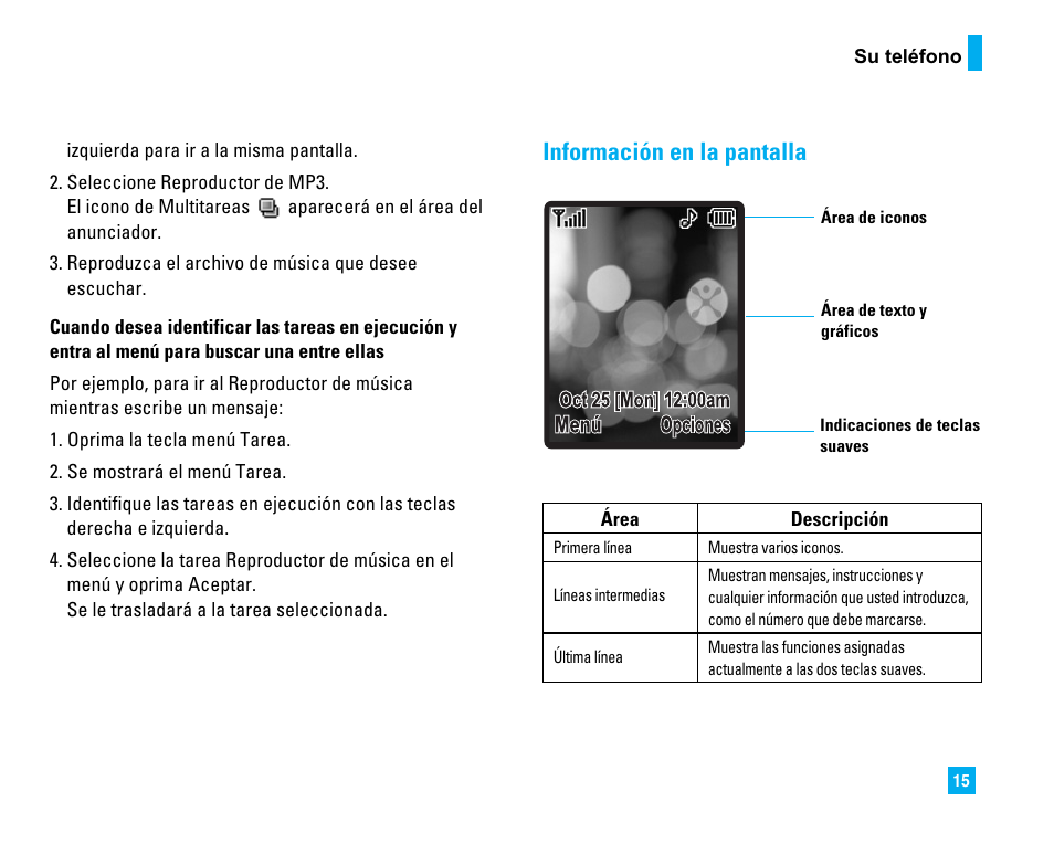 Información en la pantalla | LG CU500 User Manual | Page 121 / 218