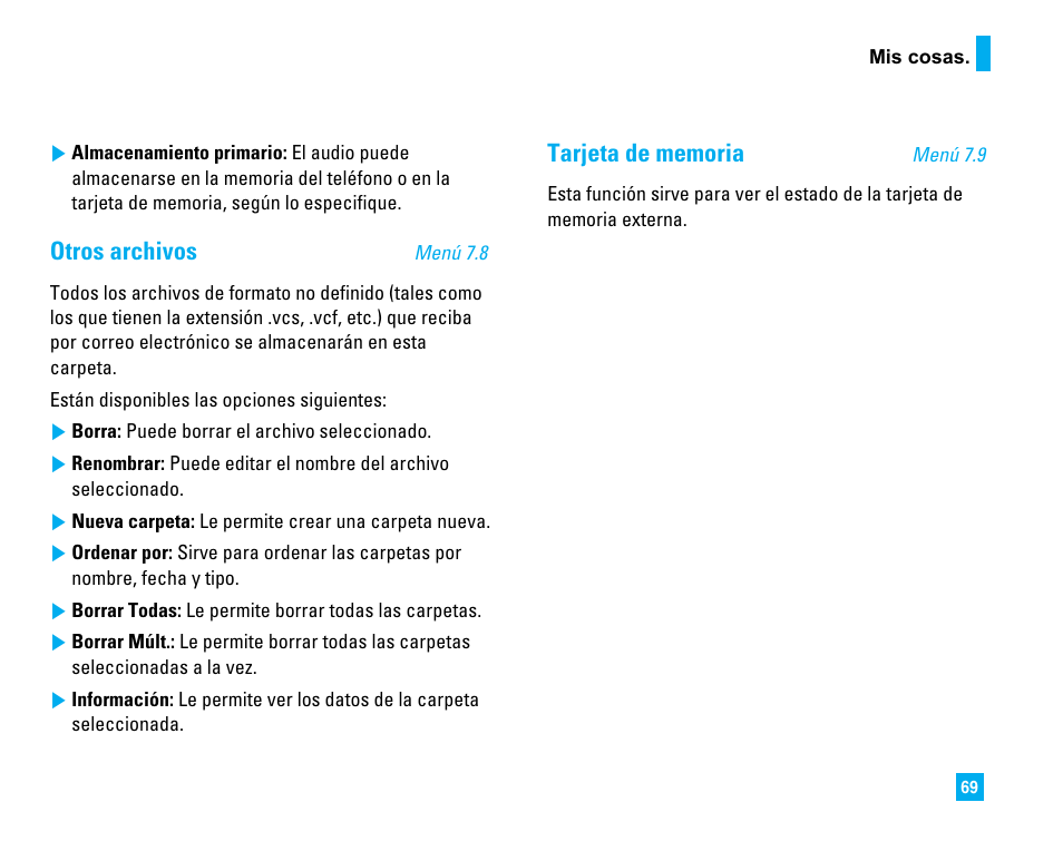 Otros archivos | LG CU500 User Manual | Page 175 / 218