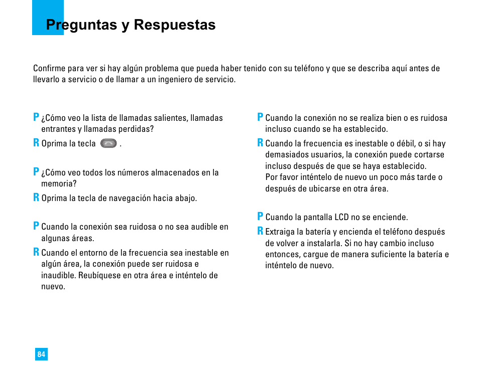 Preguntas y respuestas | LG CU500 User Manual | Page 190 / 218