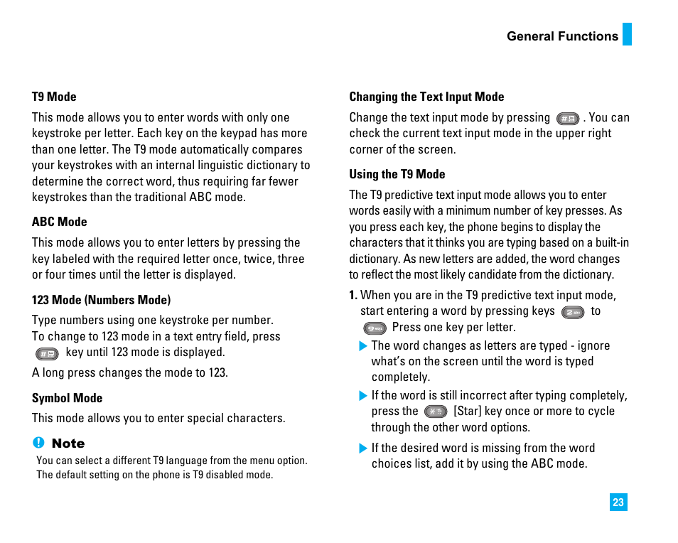 LG CU500 User Manual | Page 25 / 218