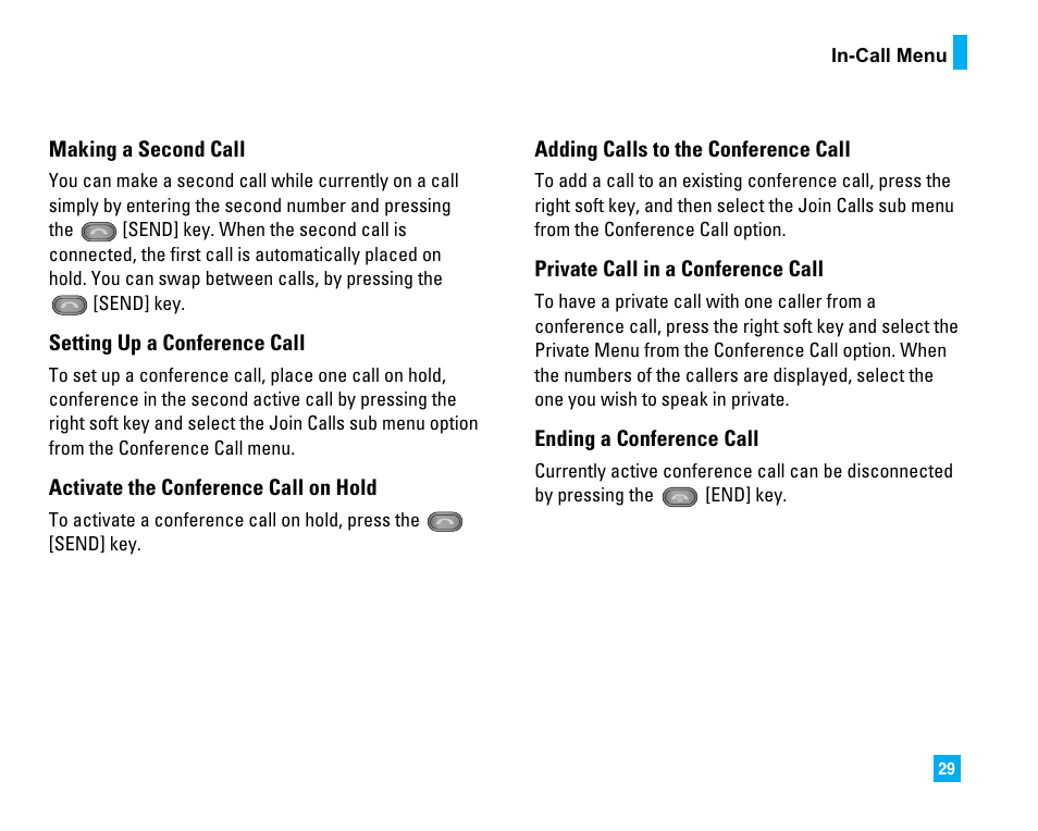 LG CU500 User Manual | Page 31 / 218
