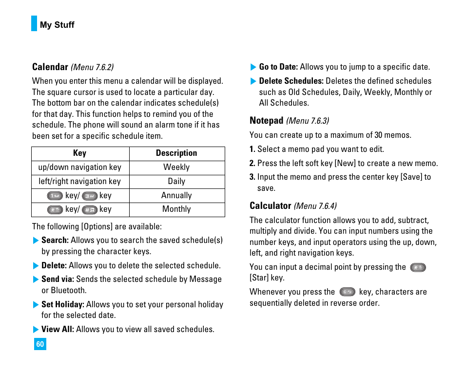 LG CU500 User Manual | Page 62 / 218
