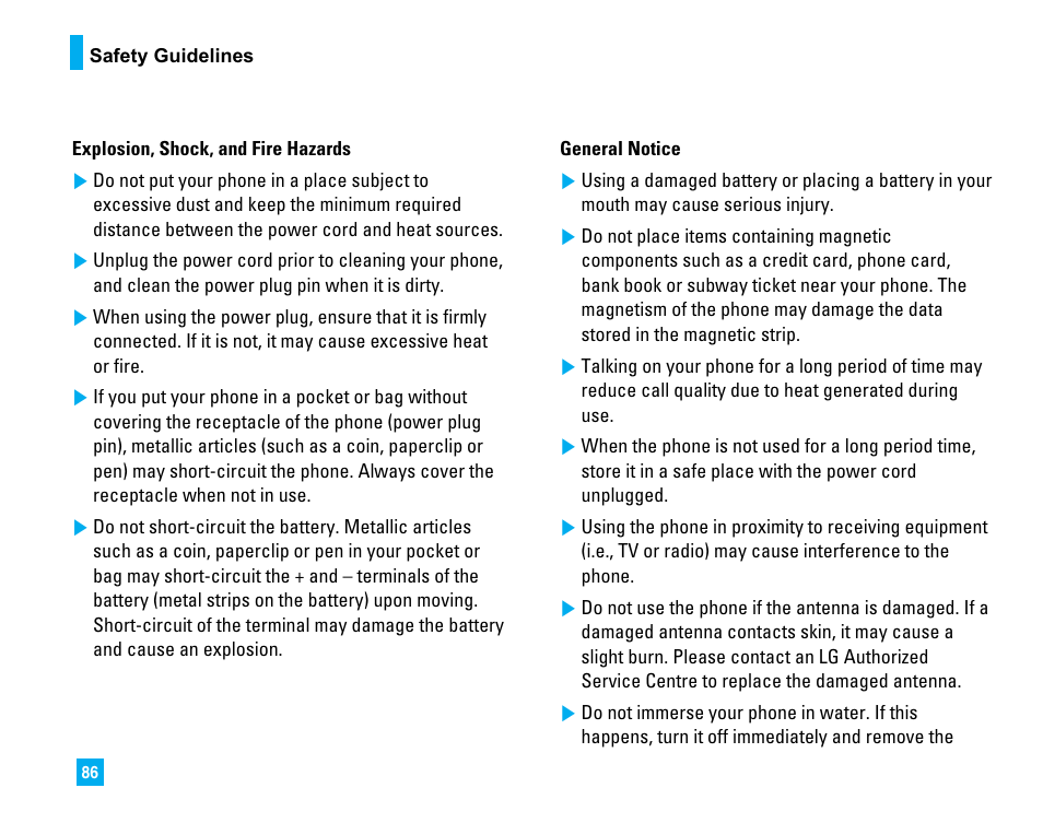 LG CU500 User Manual | Page 88 / 218