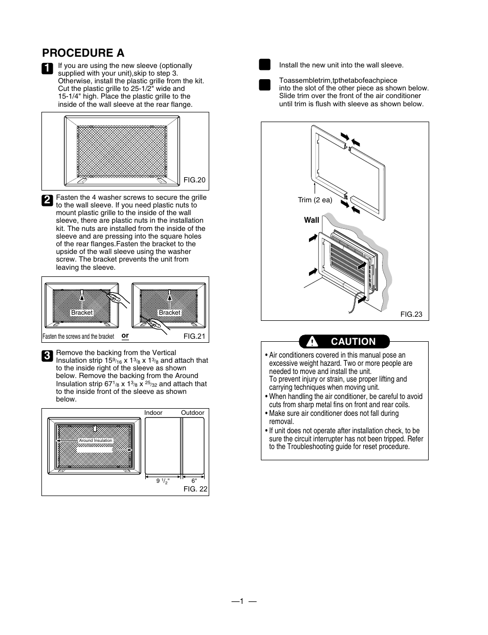 Procedure, Caution | LG BG-81A User Manual | Page 15 / 39