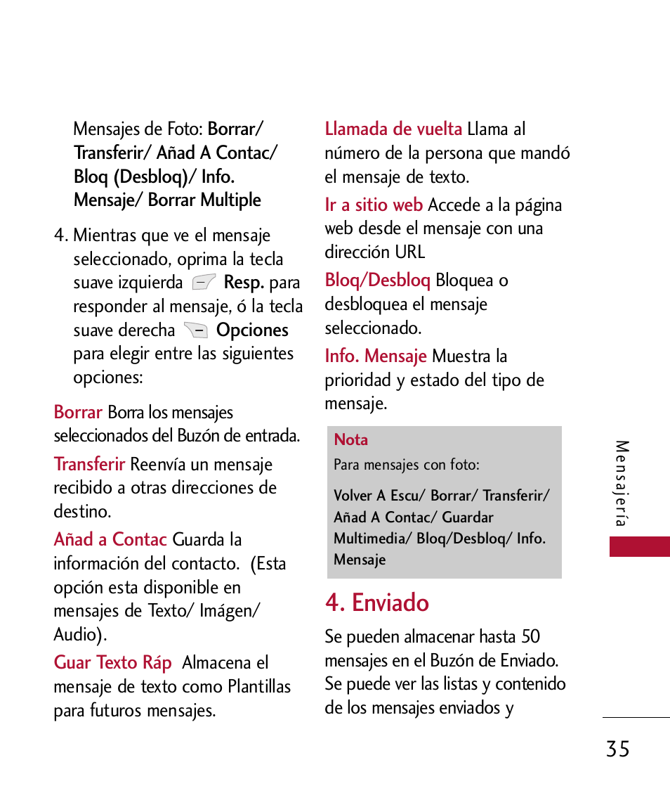 Enviado | LG 300 User Manual | Page 145 / 226