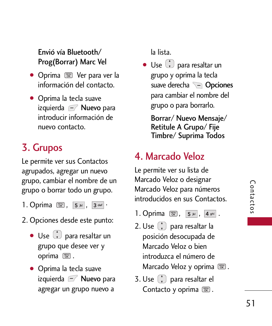 Mi tarj nomb, Mi tarj nombre, Grupos | Marcado veloz | LG 300 User Manual | Page 161 / 226