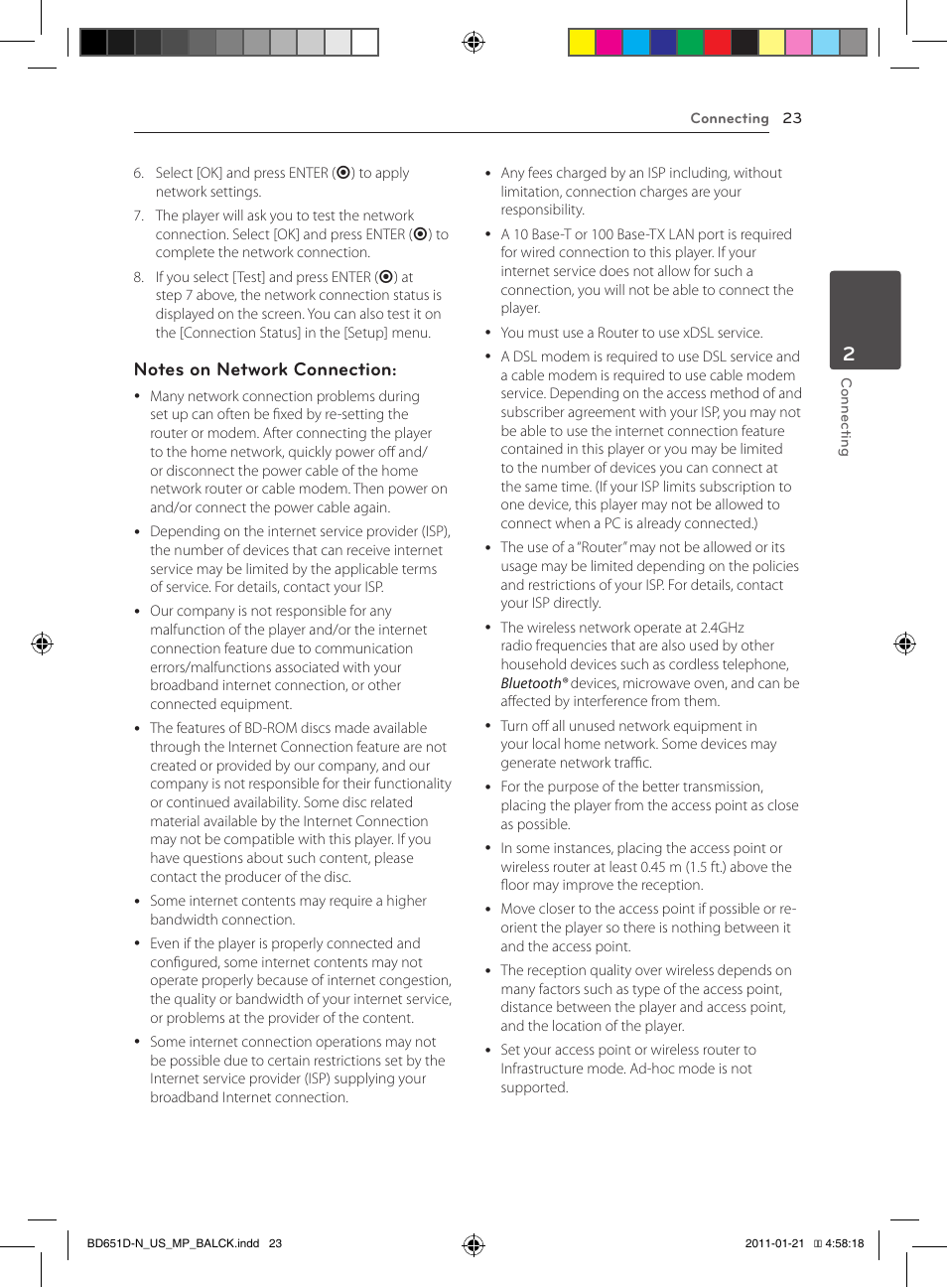 LG NETWORK BLU-RAY DISC BD640 User Manual | Page 23 / 60