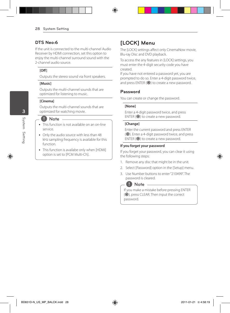 Lock] menu | LG NETWORK BLU-RAY DISC BD640 User Manual | Page 28 / 60