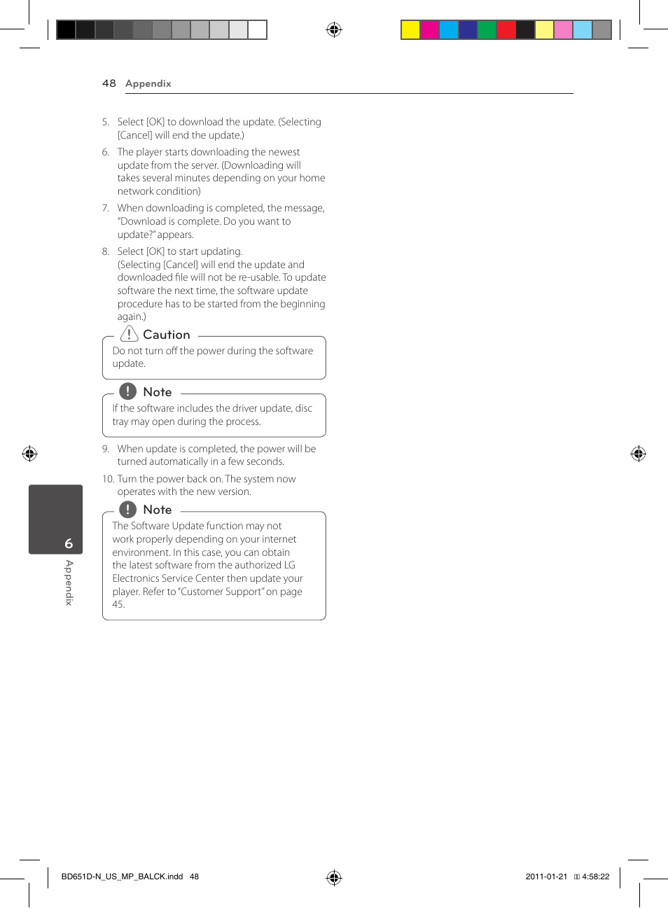LG NETWORK BLU-RAY DISC BD640 User Manual | Page 48 / 60