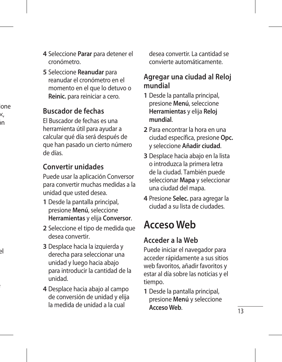 Acceso web | LG 500G User Manual | Page 53 / 98