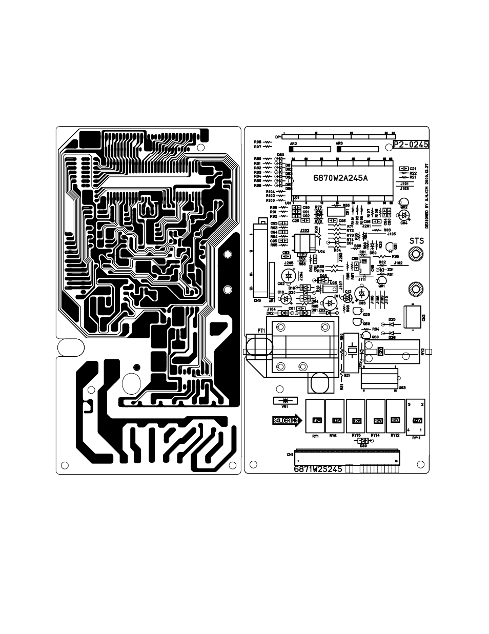 Printed circuit board | LG MV1825SW User Manual | Page 45 / 46