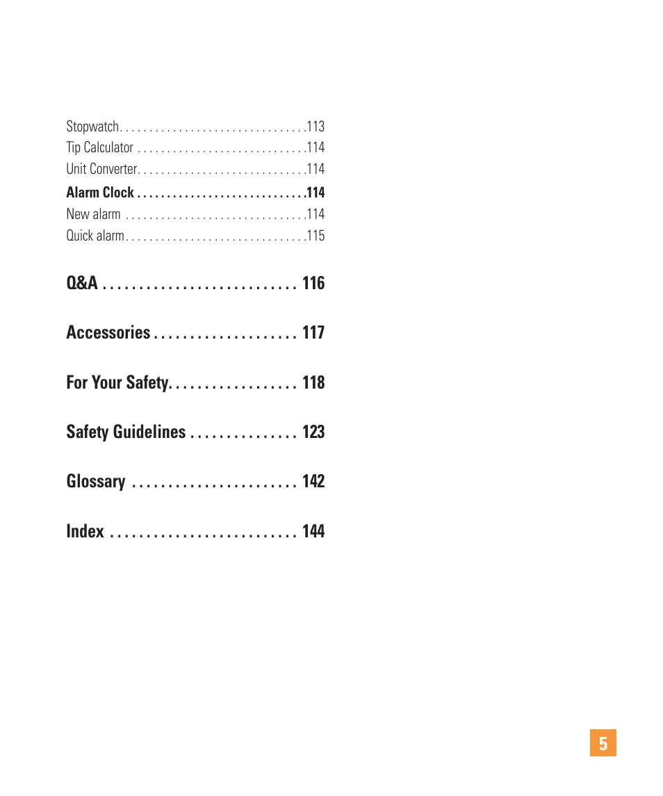 LG ARENA User Manual | Page 9 / 149