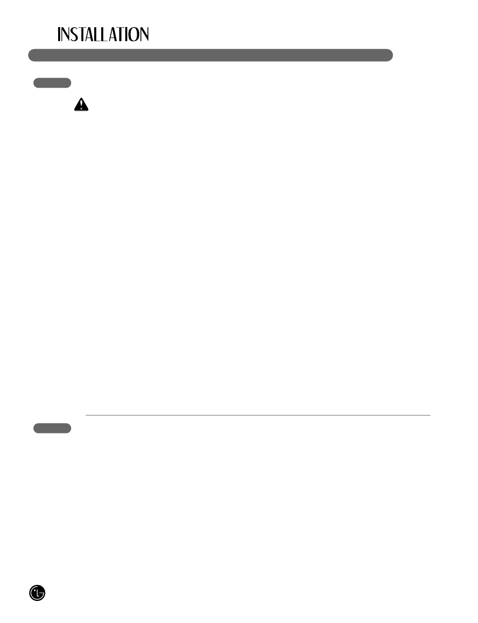 Wwarning, 16 connecting the water supply, Connecting the water lines | LG LFX25980 User Manual | Page 16 / 132