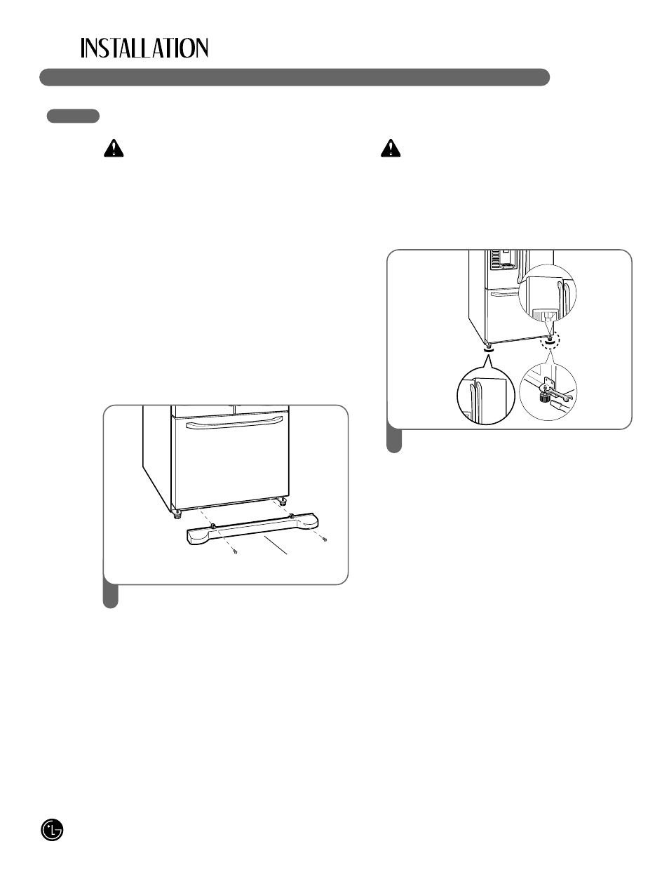 Wwarning, Wcaution | LG LFX25980 User Manual | Page 18 / 132