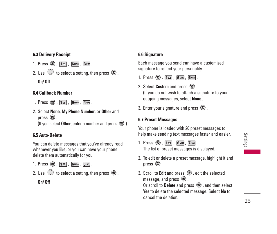 LG 150 User Manual | Page 26 / 76