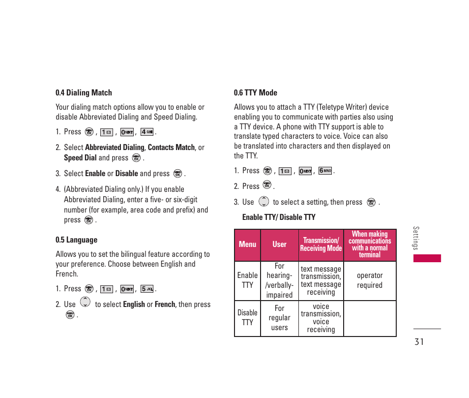 LG 150 User Manual | Page 32 / 76