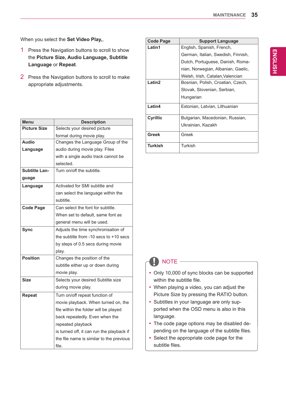 LG 47WV30-BAAM User Manual | Page 35 / 80