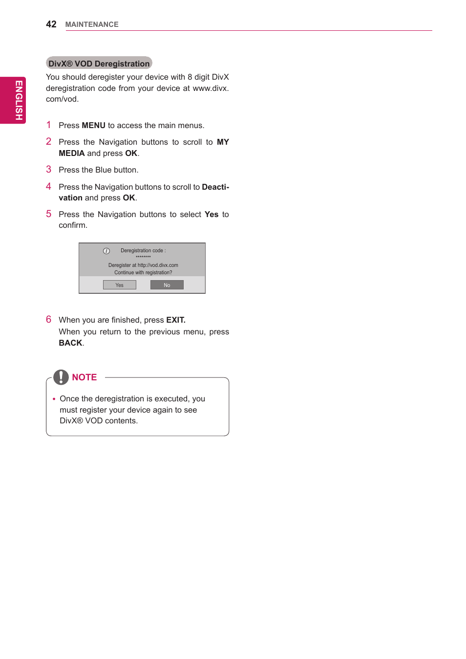 LG 47WV30-BAAM User Manual | Page 42 / 80