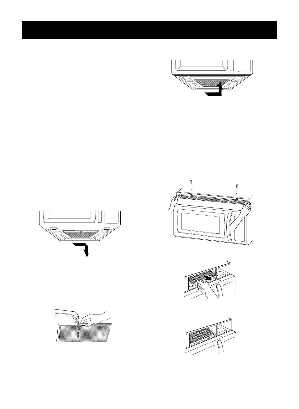 Maintenance, Care and cleaning, Metal rack | Cleaning the grease filters, Charcoal filter replacement | LG LMV1976ST User Manual | Page 27 / 32