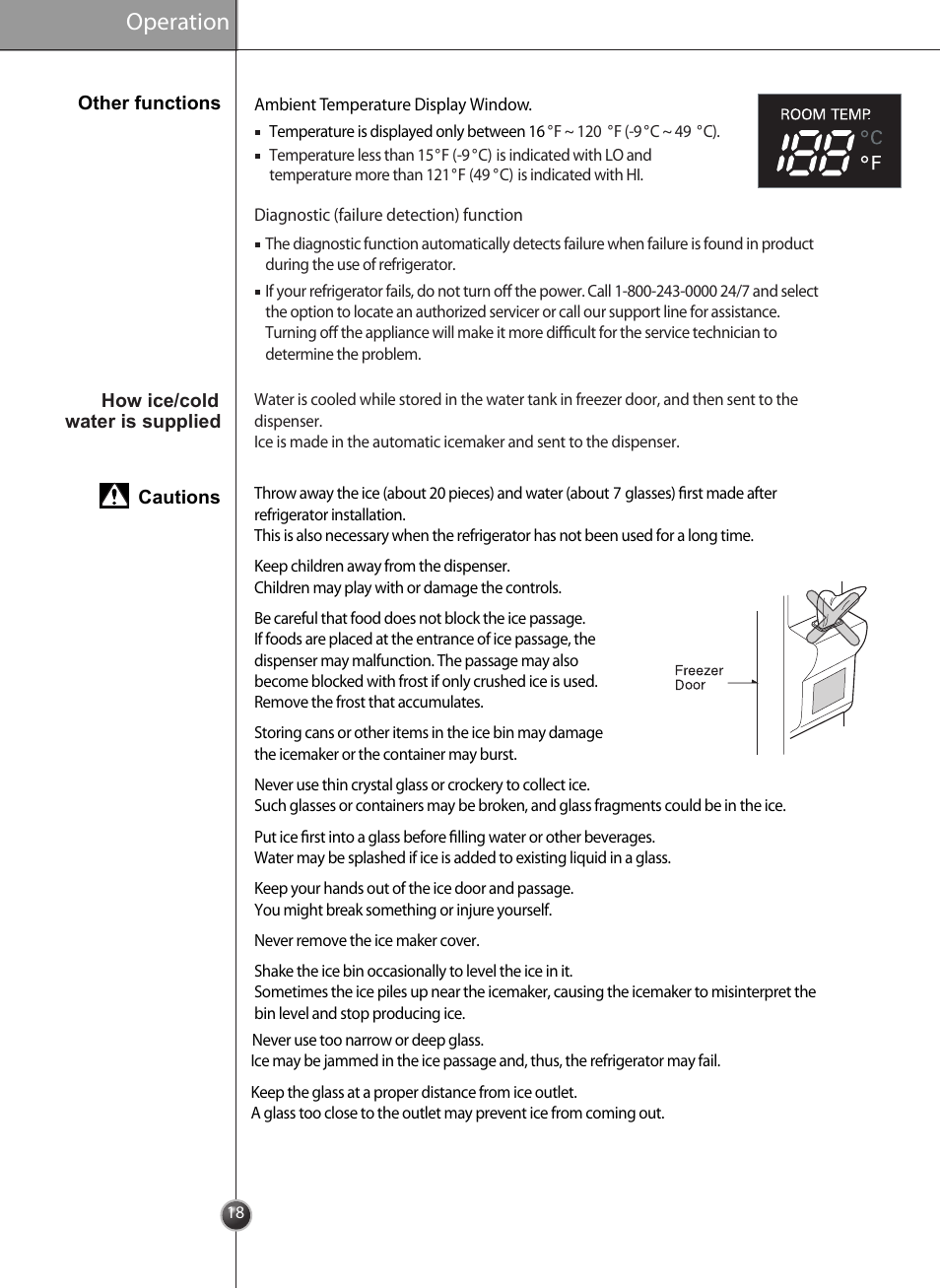 Operation | LG LSC27926TT User Manual | Page 18 / 30