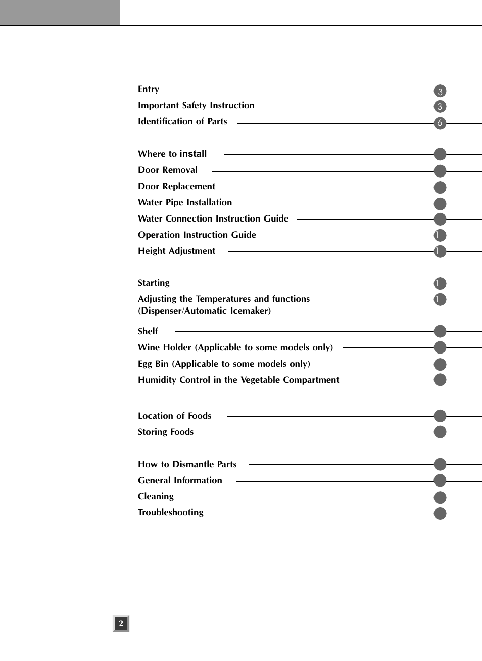 LG LSC27926TT User Manual | Page 2 / 30