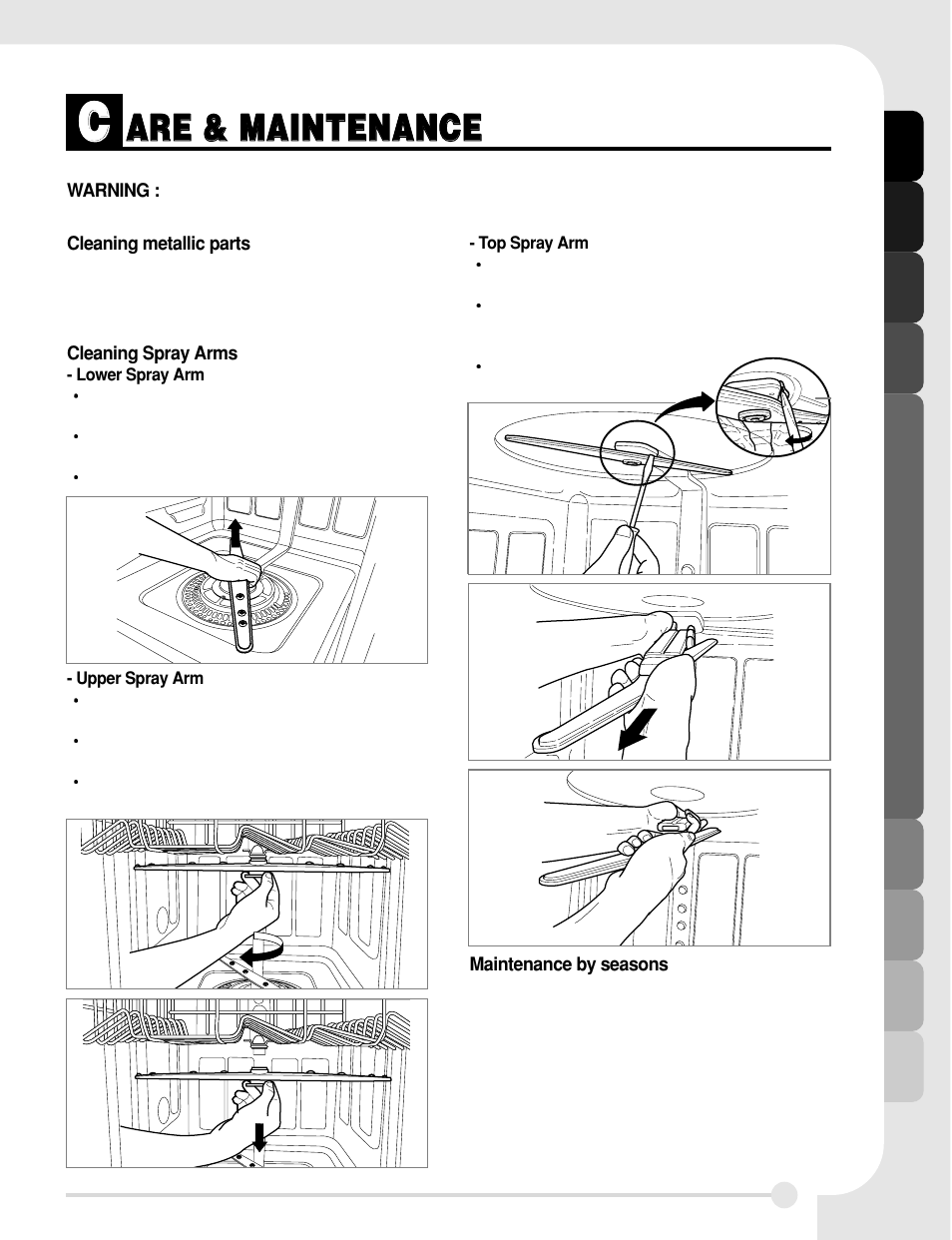 Aar re e & & m ma aiin nt te en na an nc ce e | LG LDF 7811WW User Manual | Page 15 / 44