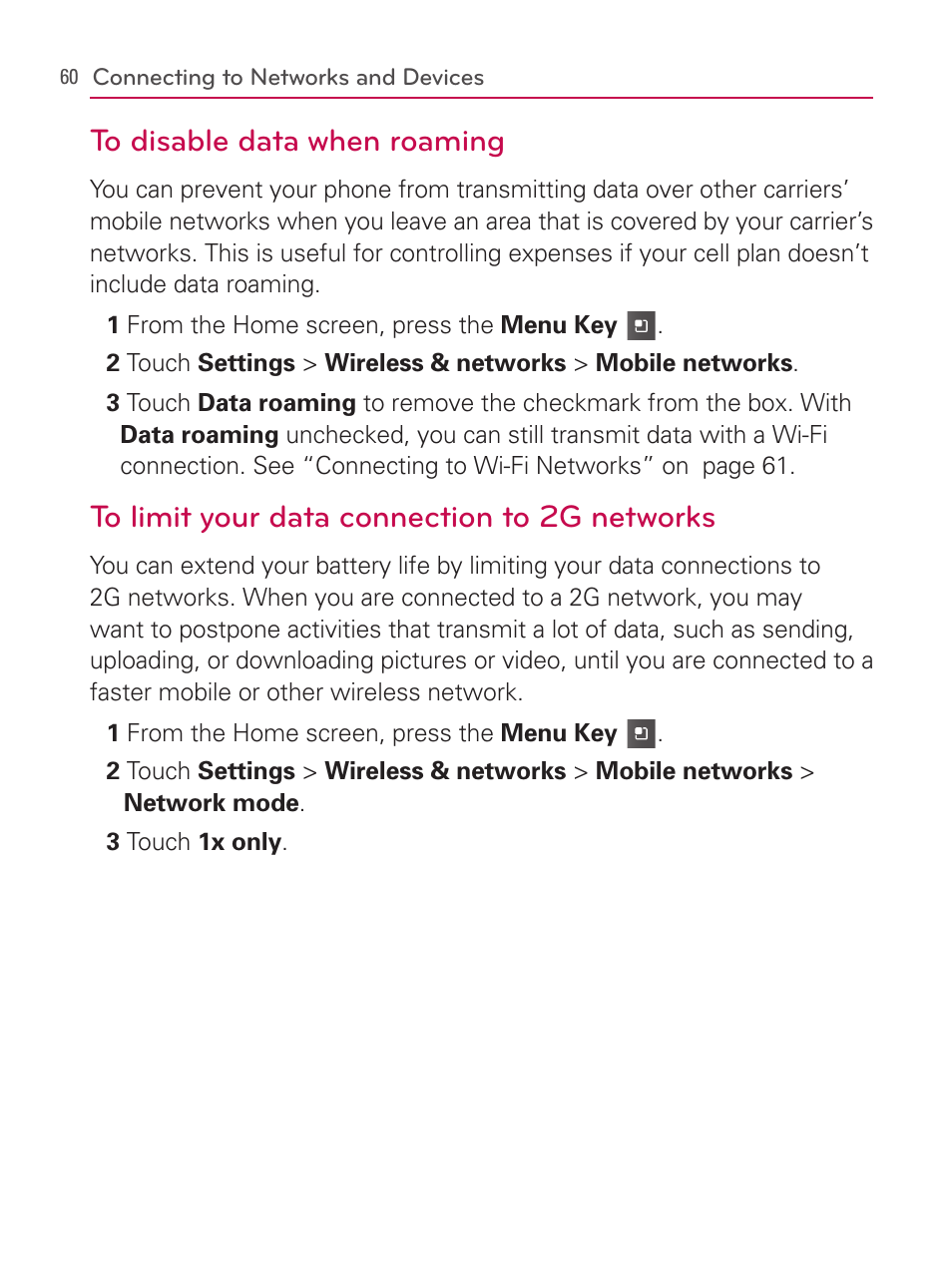 LG AS740 User Manual | Page 61 / 308