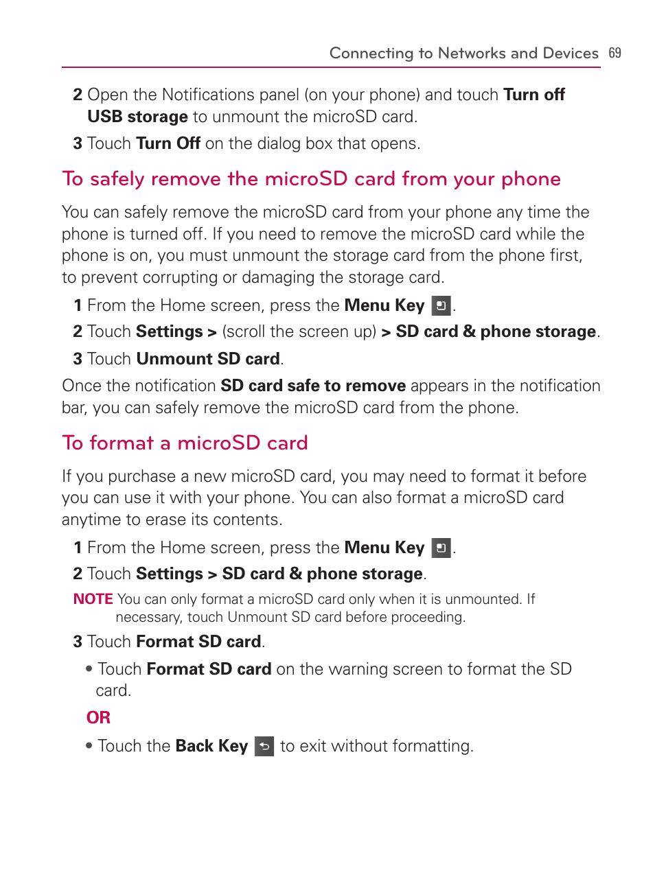 LG AS740 User Manual | Page 70 / 308