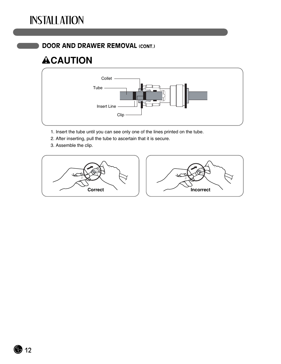 Wcaution | LG LFC21770 User Manual | Page 12 / 108