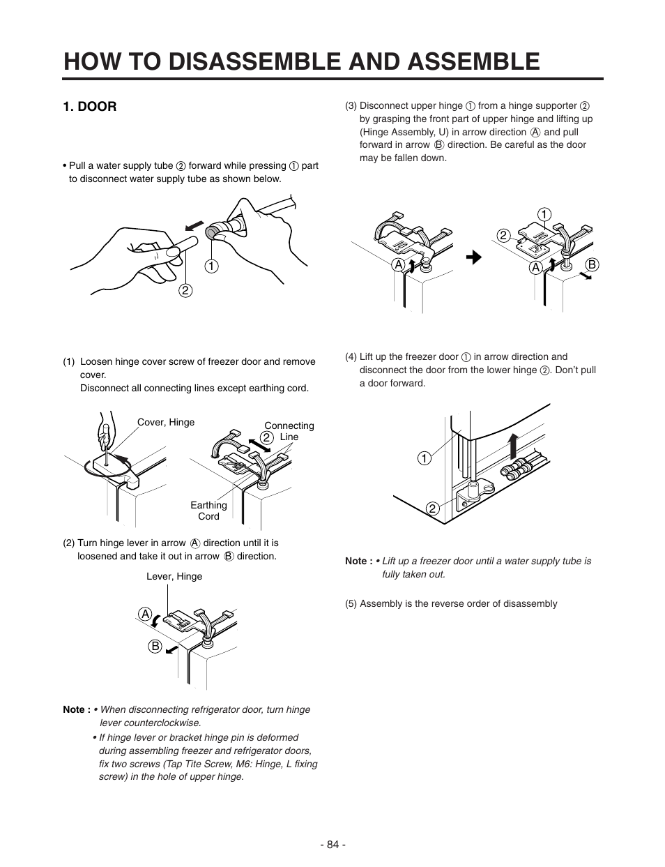 How to disassemble and assemble | LG SXS GR-P257/L257 User Manual | Page 86 / 99