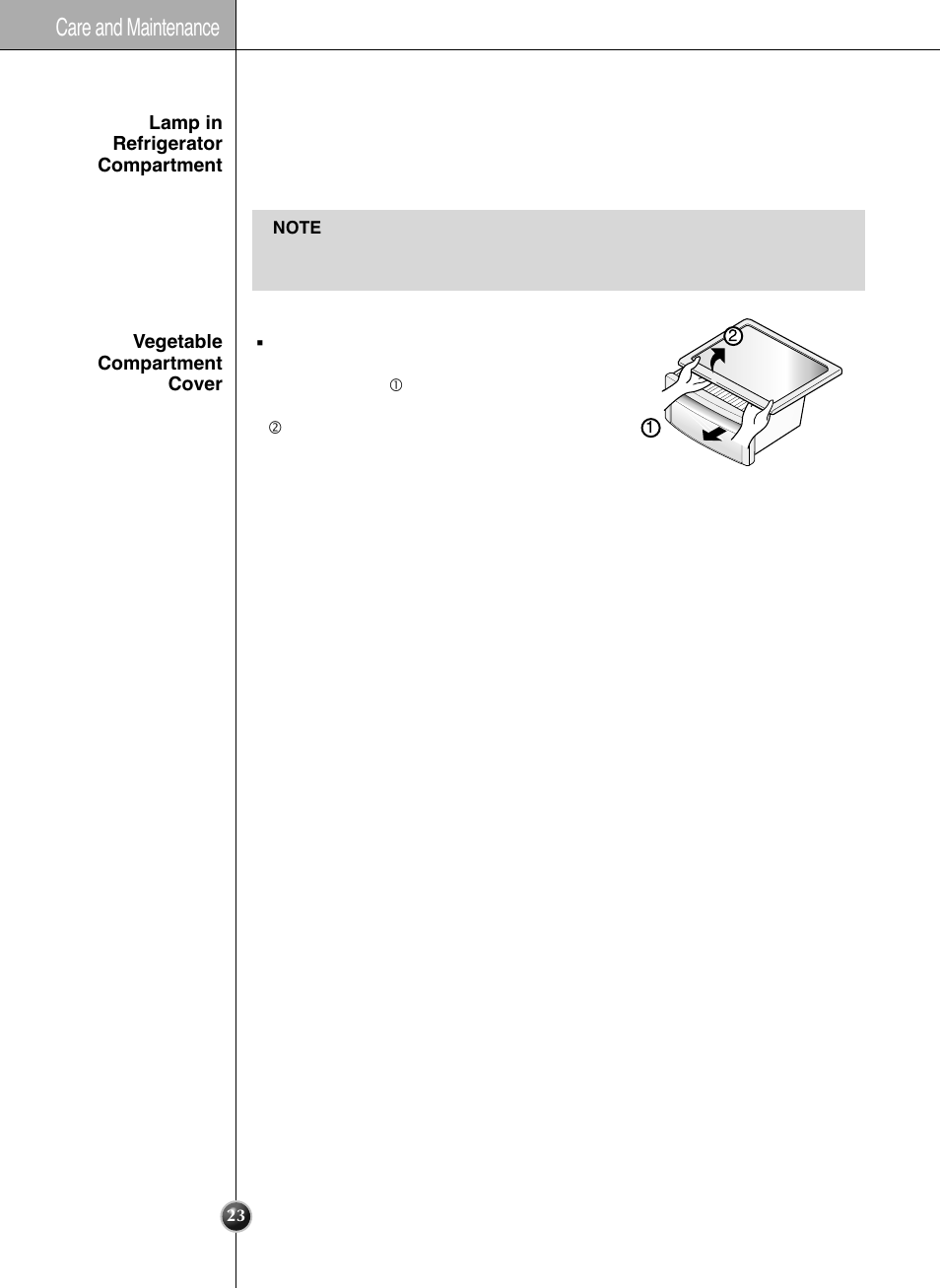Care and maintenance | LG LSC 26905TT User Manual | Page 23 / 31