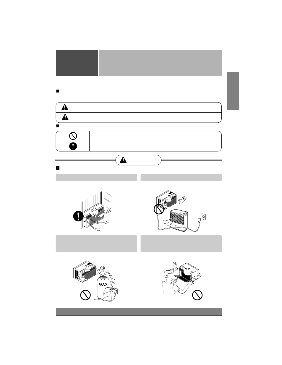 Precautions, Warning caution, Warning | LG LW1004ER User Manual | Page 3 / 27