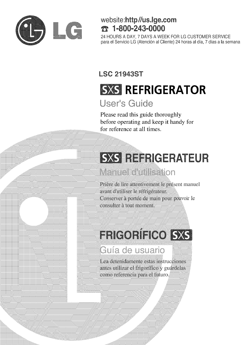 LG LSC 21943ST User Manual | 31 pages