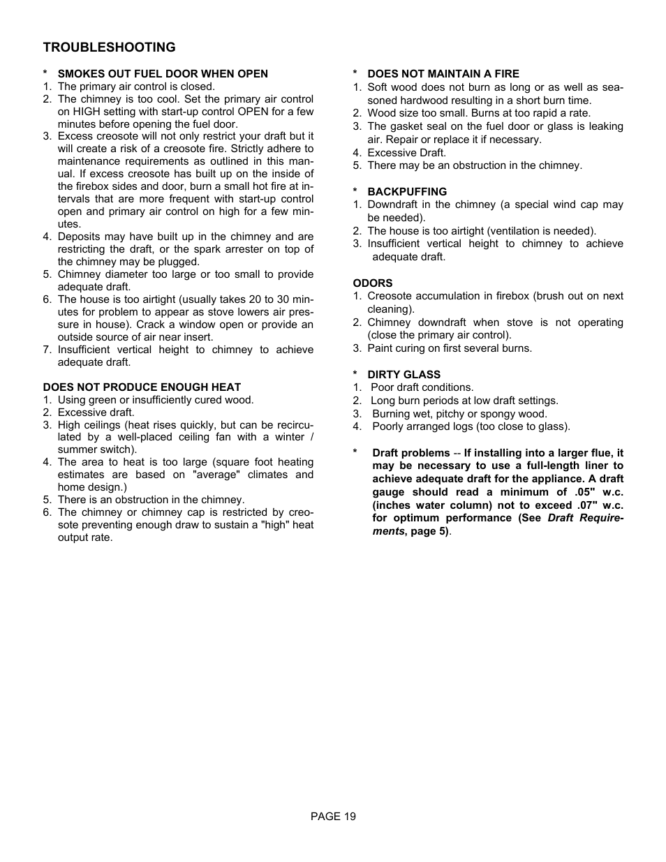 LG EARTH STOVE 2800HT User Manual | Page 19 / 29