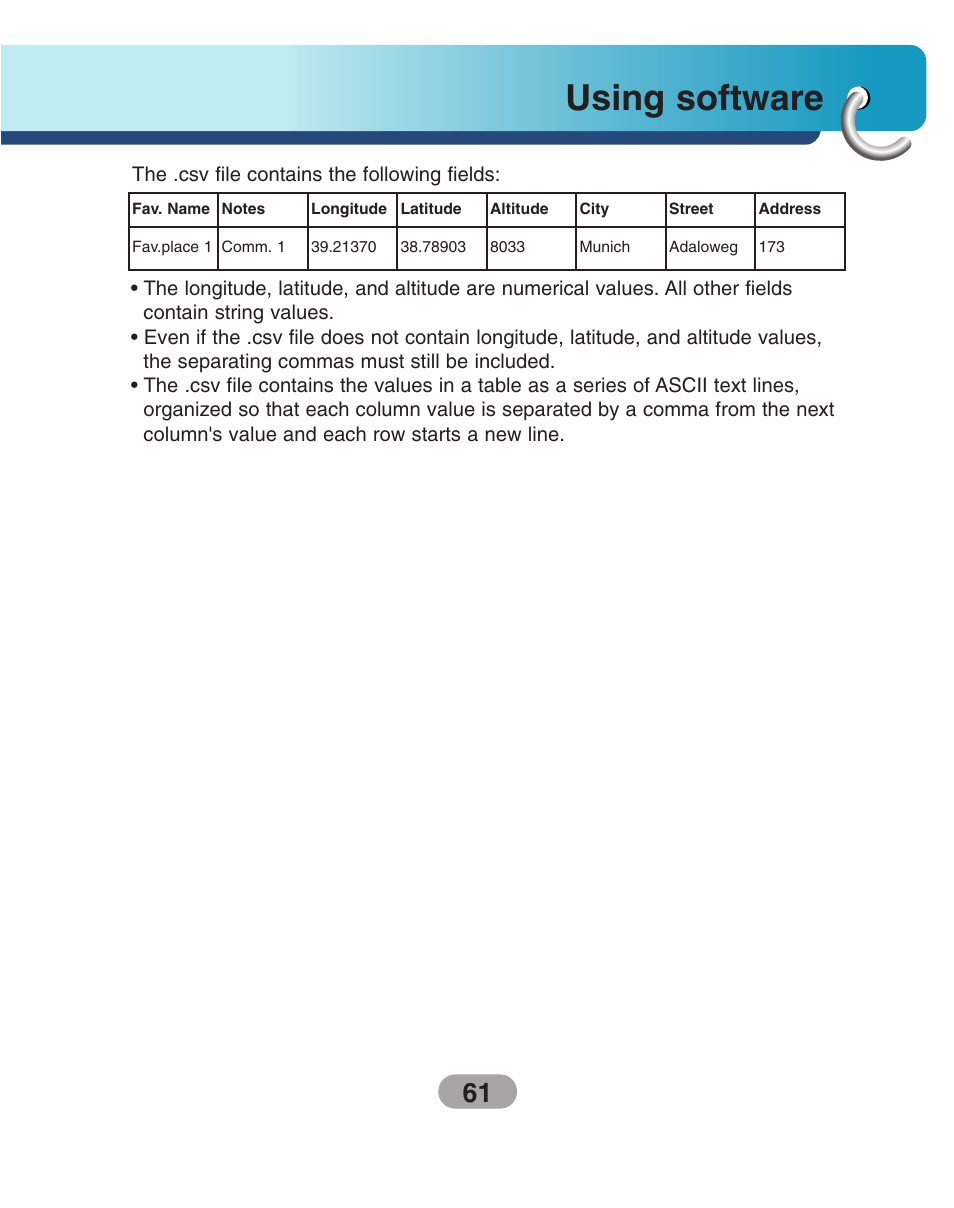 Using software | LG LN500 Series User Manual | Page 61 / 72